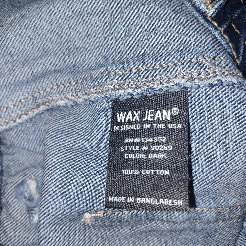 Wax Jean Collection Women New Size L Classic Blue Denim Pants - Picture 16 of 16